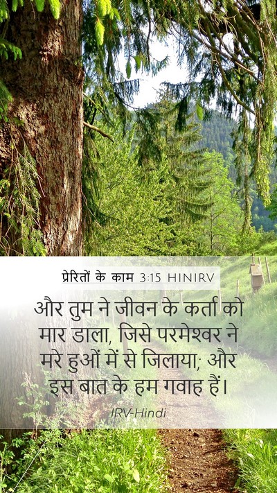 प्रेरितों के काम 3:15 HINIRV Bible Verse Image