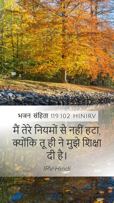 भजन संहिता 119:102 HINIRV Bible Verse Image