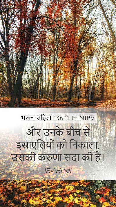 भजन संहिता 136:11 HINIRV Bible Verse Image