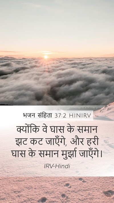 भजन संहिता 37:2 HINIRV Bible Verse Image