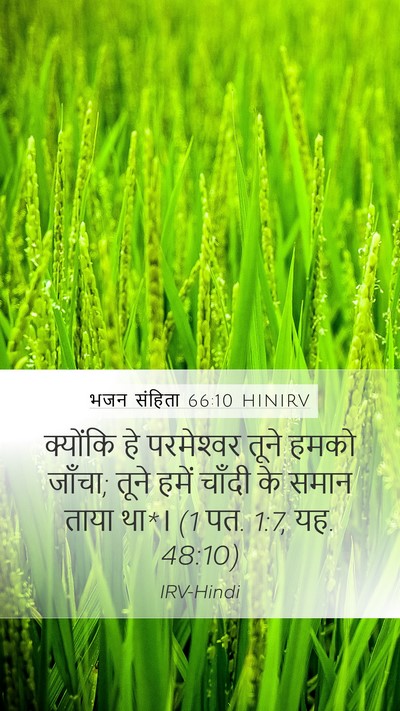 भजन संहिता 66:10 HINIRV Bible Verse Image