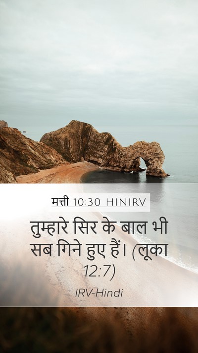 मत्ती 10:30 HINIRV Bible Verse Image
