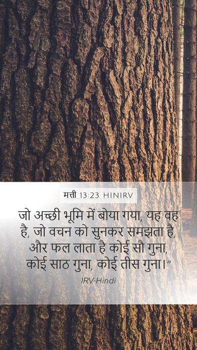 मत्ती 13:23 HINIRV Bible Verse Image