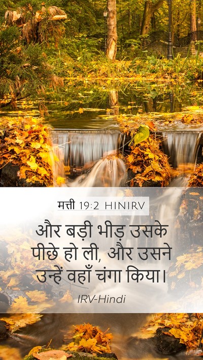 मत्ती 19:2 HINIRV Bible Verse Image