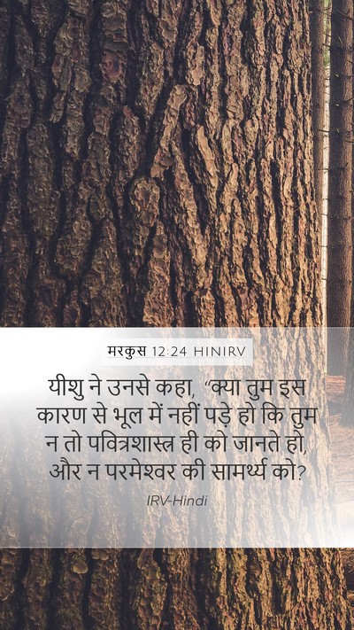मरकुस 12:24 HINIRV Bible Verse Image