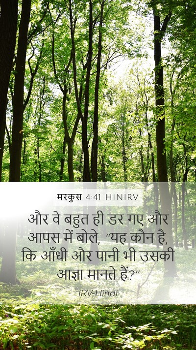 मरकुस 4:41 HINIRV Bible Verse Image