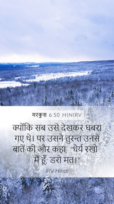 मरकुस 6:50 HINIRV Bible Verse Image