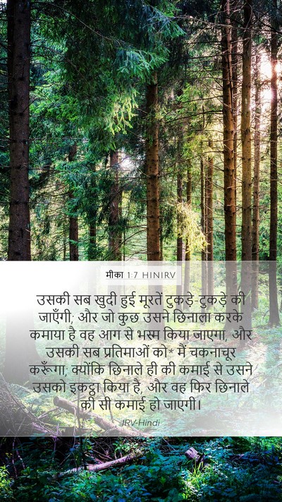 मीका 1:7 HINIRV Bible Verse Image
