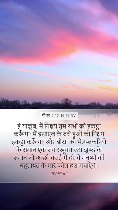 मीका 2:12 HINIRV Bible Verse Image