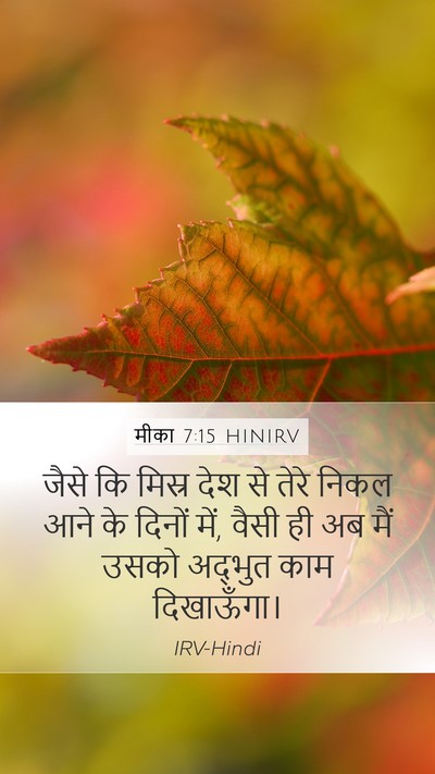 मीका 7:15 HINIRV Bible Verse Image