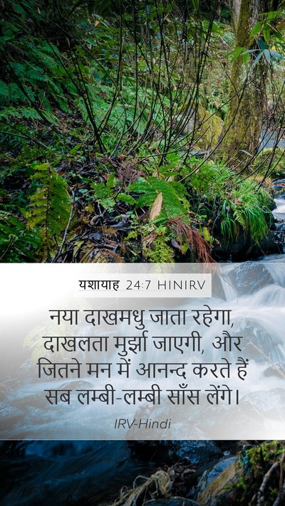 यशायाह 24:7 HINIRV Bible Verse Image