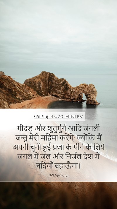 यशायाह 43:20 HINIRV Bible Verse Image