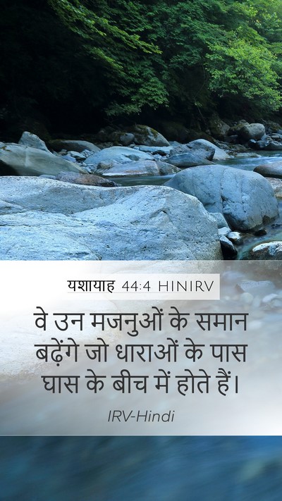 यशायाह 44:4 HINIRV Bible Verse Image