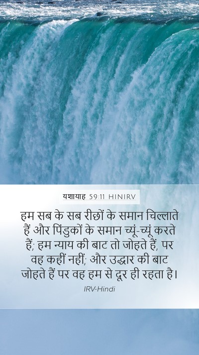यशायाह 59:11 HINIRV Bible Verse Image