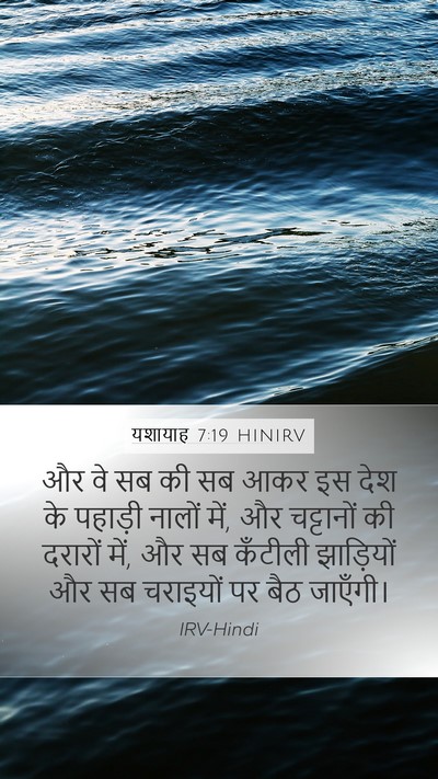 यशायाह 7:19 HINIRV Mobile Phone Wallpaper - और वे सब की सब आकर - Mobile Bible Verse Wallpaper