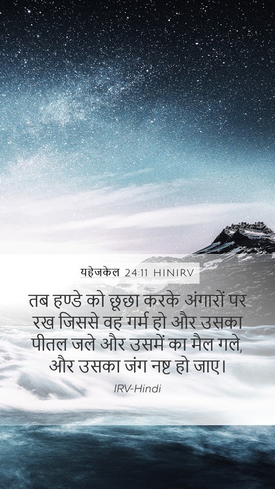 यहेजकेल 24:11 HINIRV Bible Verse Image