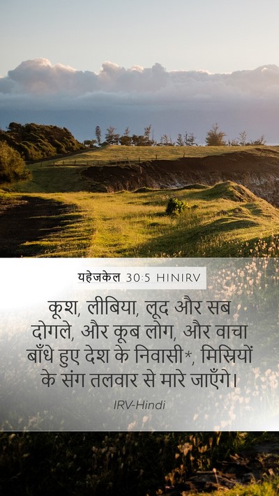 यहेजकेल 30:5 HINIRV Bible Verse Image