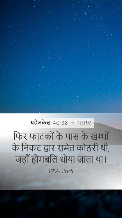 यहेजकेल 40:38 HINIRV Bible Verse Image