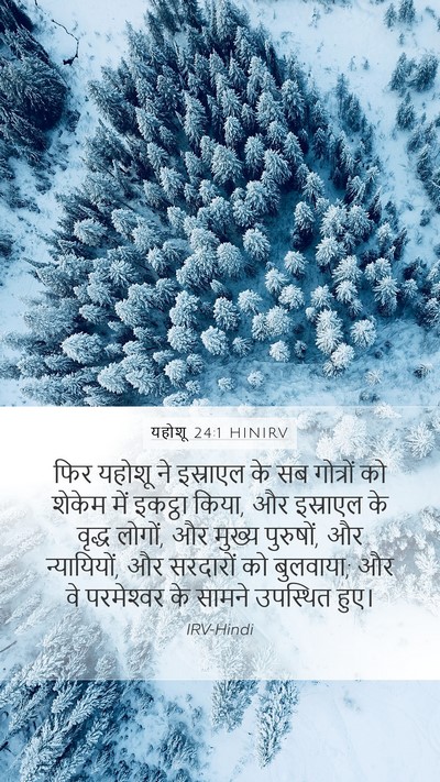 यहोशू 24:1 HINIRV Mobile Phone Wallpaper - फिर यहोशू ने - Mobile Bible Verse Wallpaper