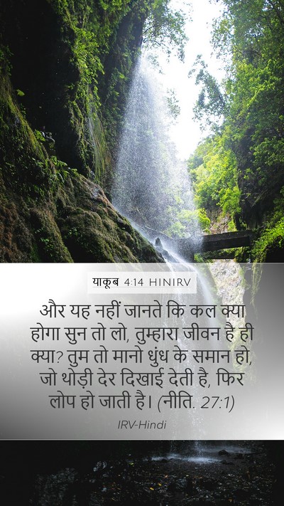 याकूब 4:14 HINIRV Bible Verse Image