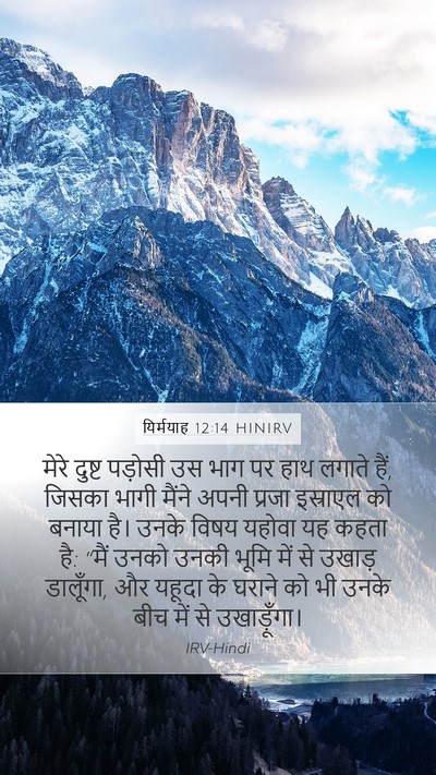 यिर्मयाह 12:14 HINIRV Bible Verse Image