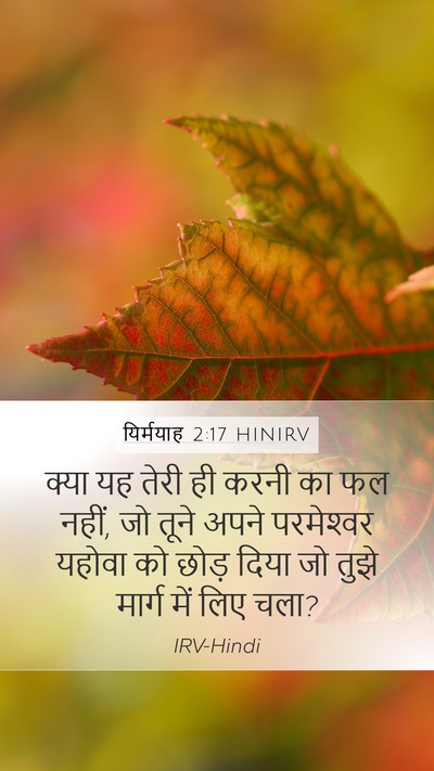 यिर्मयाह 2:17 HINIRV Bible Verse Image