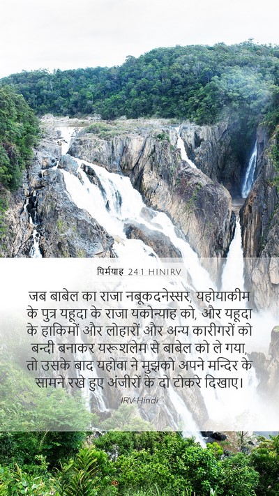 यिर्मयाह 24:1 HINIRV Mobile Phone Wallpaper - जब बाबेल का राजा - Mobile Bible Verse Wallpaper