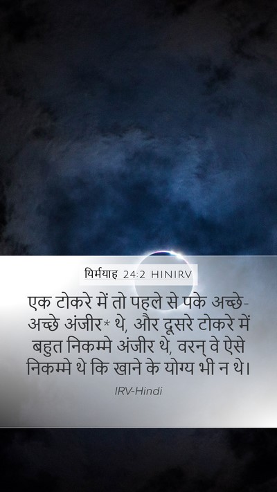 यिर्मयाह 24:2 HINIRV Bible Verse Image