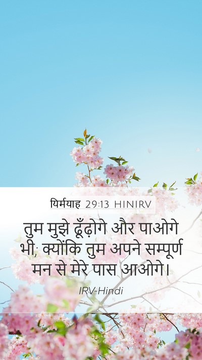 यिर्मयाह 29:13 HINIRV Bible Verse Image