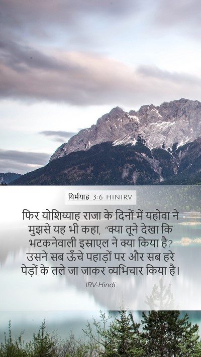 यिर्मयाह 3:6 HINIRV Bible Verse Image