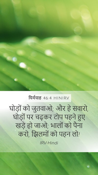 यिर्मयाह 46:4 HINIRV Bible Verse Image