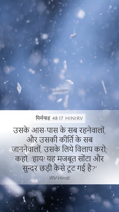 यिर्मयाह 48:17 HINIRV Bible Verse Image