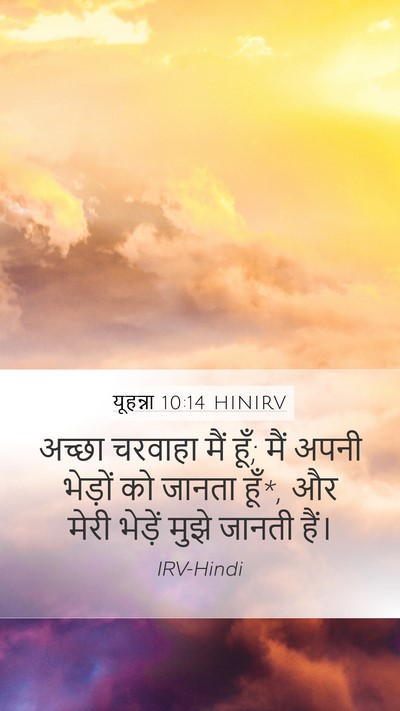 यूहन्ना 10:14 HINIRV Bible Verse Image