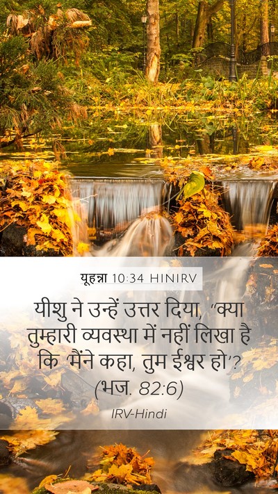 यूहन्ना 10:34 HINIRV Bible Verse Image