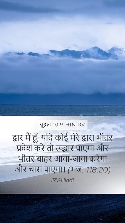यूहन्ना 10:9 HINIRV Bible Verse Image