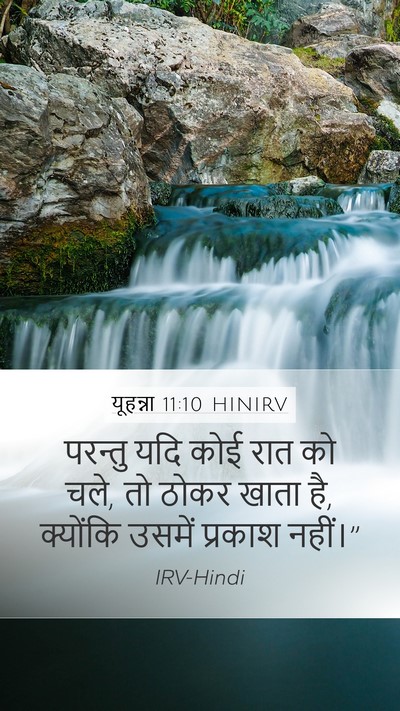 यूहन्ना 11:10 HINIRV Bible Verse Image