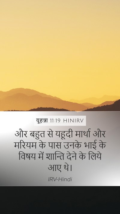 यूहन्ना 11:19 HINIRV Bible Verse Image