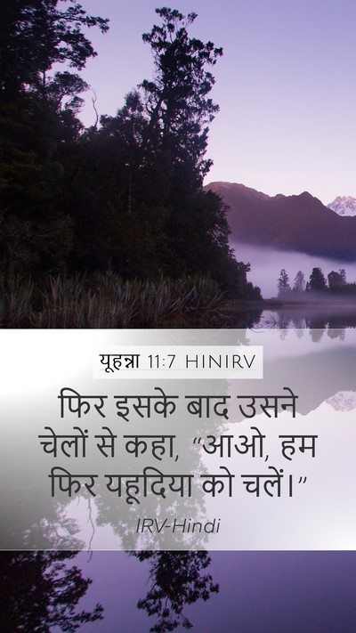 यूहन्ना 11:7 HINIRV Bible Verse Image