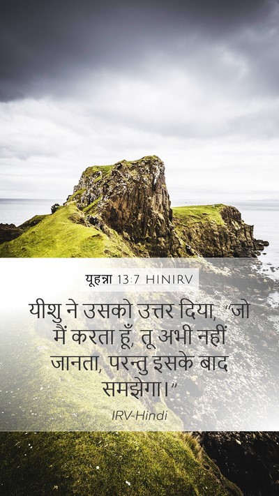 यूहन्ना 13:7 HINIRV Bible Verse Image