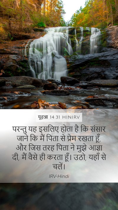 यूहन्ना 14:31 HINIRV Bible Verse Image