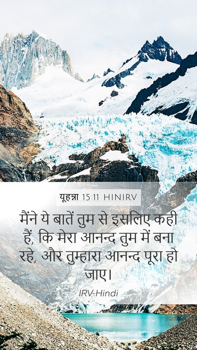 यूहन्ना 15:11 HINIRV Bible Verse Image