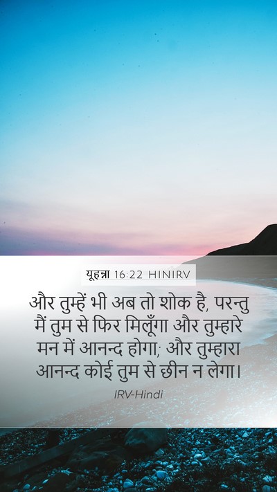 यूहन्ना 16:22 HINIRV Bible Verse Image