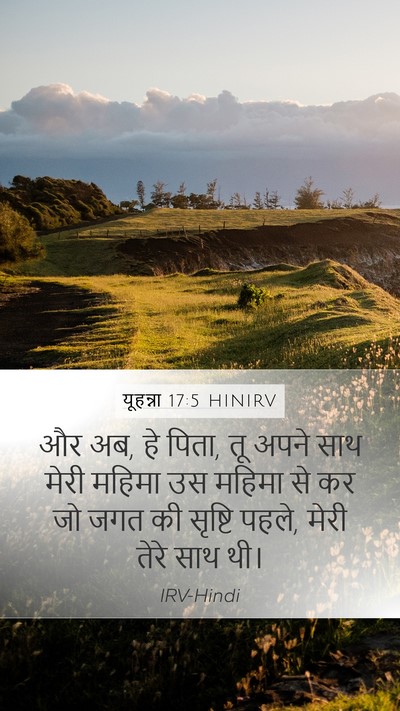 यूहन्ना 17:5 HINIRV Bible Verse Image