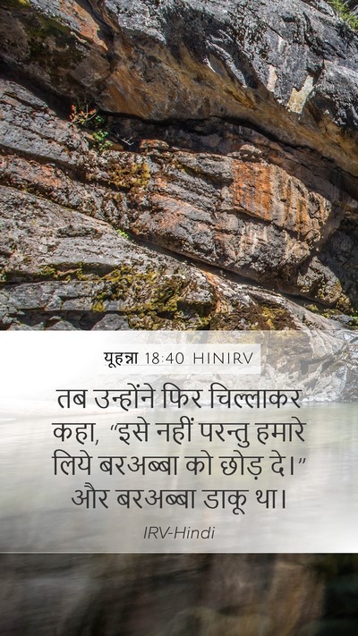 यूहन्ना 18:40 HINIRV Bible Verse Image