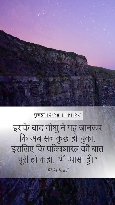 यूहन्ना 19:28 HINIRV Bible Verse Image