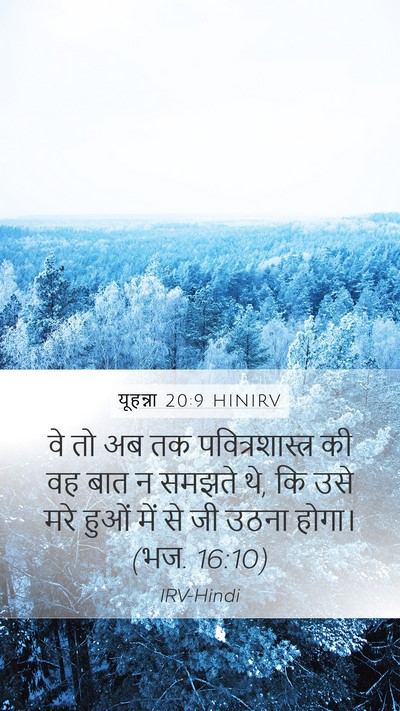 यूहन्ना 20:9 HINIRV Bible Verse Image
