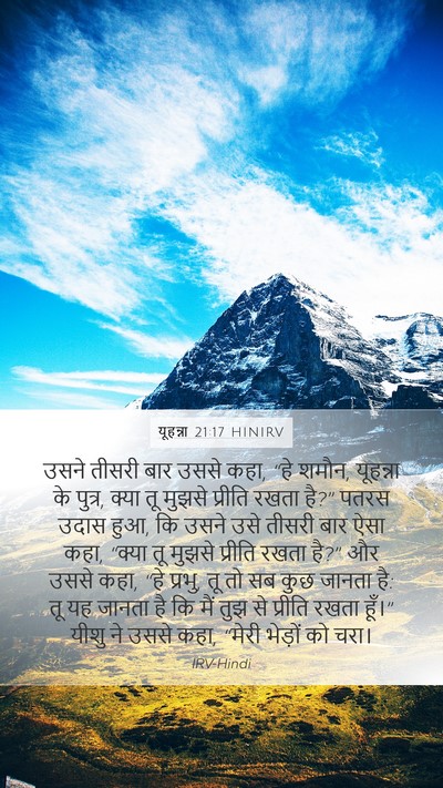 यूहन्ना 21:17 HINIRV Bible Verse Image