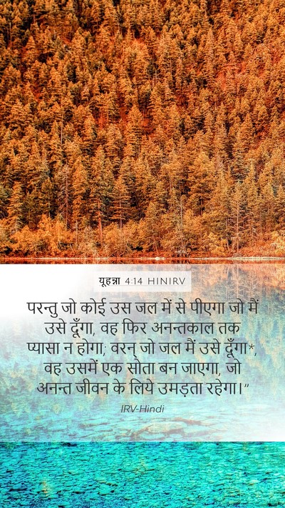 यूहन्ना 4:14 HINIRV Bible Verse Image