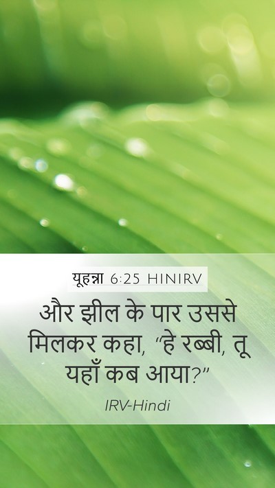 यूहन्ना 6:25 HINIRV Bible Verse Image