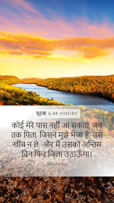 यूहन्ना 6:44 HINIRV Bible Verse Image